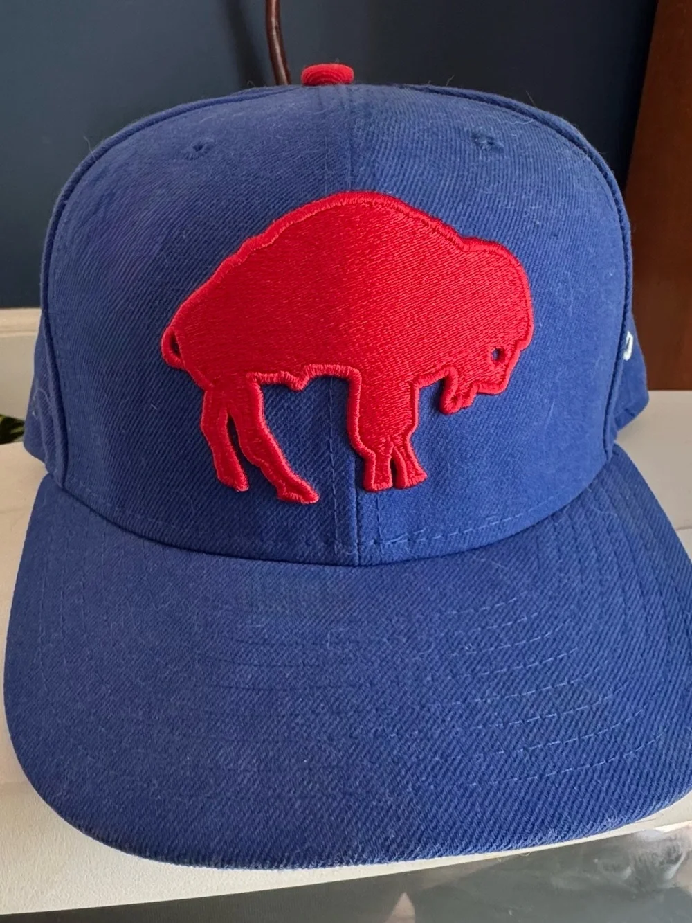 New Era Kids Navy Blue Cap with Red Buffalo Patch